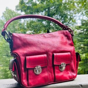 Marc Jacobs small bright red leather bag